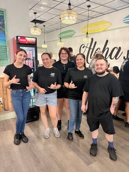 The Aloha Waffle Bar team